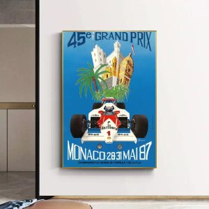 vintage formel 1 poster