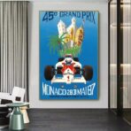 vintage formel 1 poster