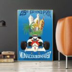 vintage formel 1 poster