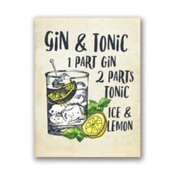 gin tonic poster