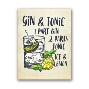 gin tonic poster