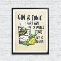 gin tonic poster