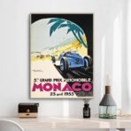 plakat grand prix monaco 1933