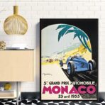 plakat grand prix monaco 1933