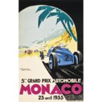 plakat grand prix monaco 1933