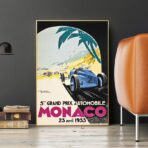 plakat grand prix monaco 1933