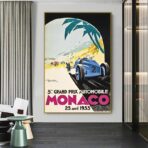 plakat grand prix monaco 1933
