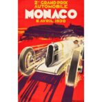 poster grand prix monaco 1