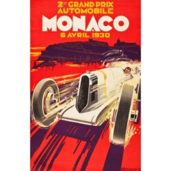 poster grand prix monaco 1