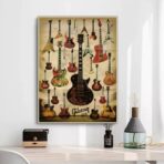 vintage gitarren poster
