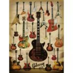 vintage gitarren poster