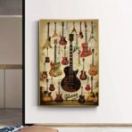 vintage gitarren poster