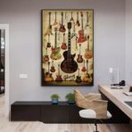 vintage gitarren poster