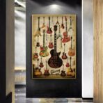 vintage gitarren poster