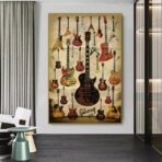 vintage gitarren poster