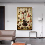 vintage gitarren poster