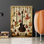vintage gitarren poster