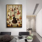 vintage gitarren poster