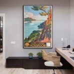 poster hossegor vintage 1