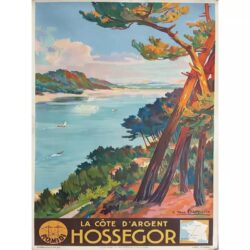 poster hossegor vintage 1