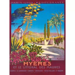 poster hyeres vintage 1