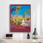 poster hyeres vintage 1