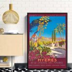 poster hyeres vintage 1