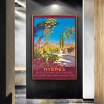 poster hyeres vintage 1