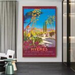 poster hyeres vintage 1
