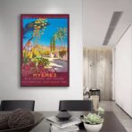 poster hyeres vintage 1