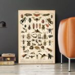 vintage insekten poster