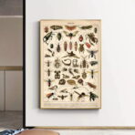 vintage insekten poster