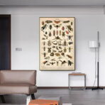 vintage insekten poster