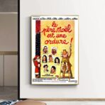 poster weihnachtsmann ist mull