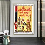 poster weihnachtsmann ist mull
