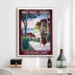 poster le touquet vintage 1