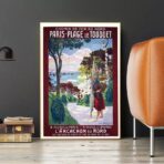 poster le touquet vintage 1