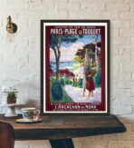 poster le touquet vintage 1
