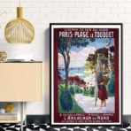 poster le touquet vintage 1