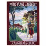 poster le touquet vintage 1