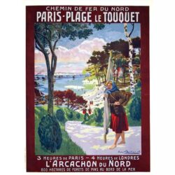 poster le touquet vintage 1