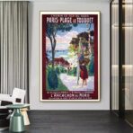 poster le touquet vintage 1