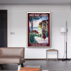 poster le touquet vintage 1
