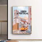 poster lissabon vinage
