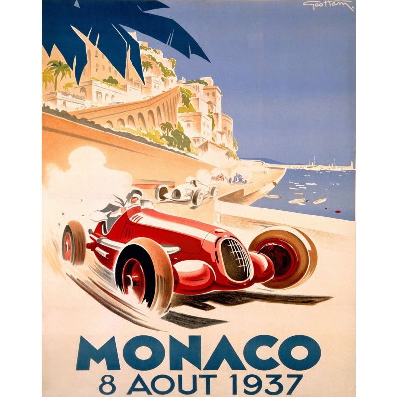 plakat monaco 1937 plakat monaco 1937