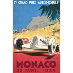 poster monaco grand prix 1
