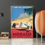 poster monaco grand prix 1