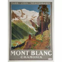 vintage mont blanc poster 2