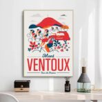 poster mont ventoux vintage 1