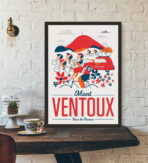 poster mont ventoux vintage 1